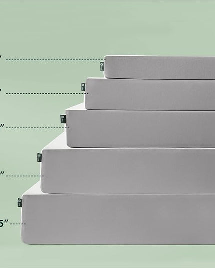 ZINUS Cooling Essential Foam Bed Mattress Conventional, Queen, White - LeafyLoom