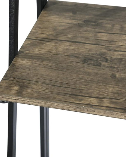 FurniturerR Folding Computer Desk 39.4'' Inch Foldable Home Office Writing Desk Student Study Modern Wooden Desk Laptop Desk Sturdy Work PC Table (Brown, 39.4 x 19.7 x 50.2 inches) - LeafyLoom