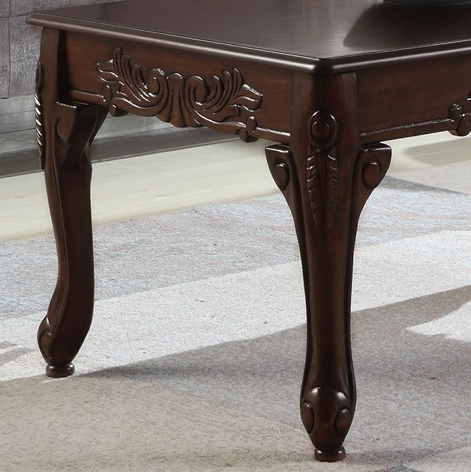 NicBex Coffee Table Wooden Coffee Table with Storage Rectangle Center Tables with Strong Legs Dining Table for Living Room, Dining Room, Office, and Bedroom,48" W, Dark Cherry - LeafyLoom