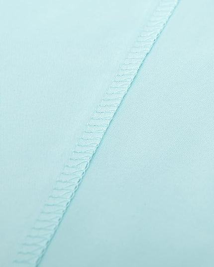 NTBAY Toddler Bedding Set - 4 Piece Soft and Breathable Crib Bedding Set for Boys and Girls, Includes Quilted Comforter, Fitted Sheet, Flat Top Sheet and Envelope Pillowcase, Aqua - LeafyLoom