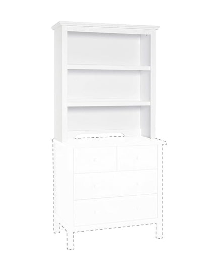 DaVinci Autumn Bookcase/Hutch in White - LeafyLoom