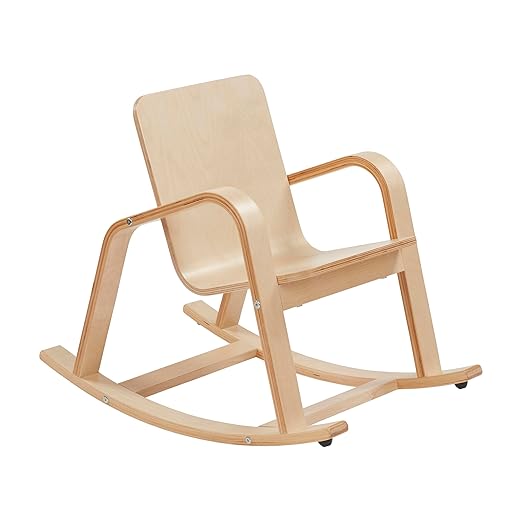ECR4Kids Bentwood Rocking Chair, Kids Furniture, Natural - LeafyLoom