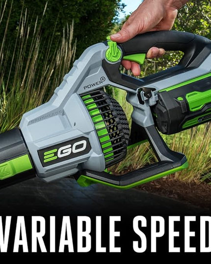 EGO Power+ LB7654 765 CFM Variable-Speed 56-Volt Lithium-ion Cordless Leaf Blower with Shoulder Strap, 5.0Ah Battery and Charger Included - LeafyLoom