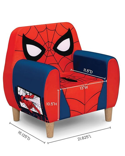 Delta Children Marvel Spider Man Foam Chair for Kids, Red - LeafyLoom