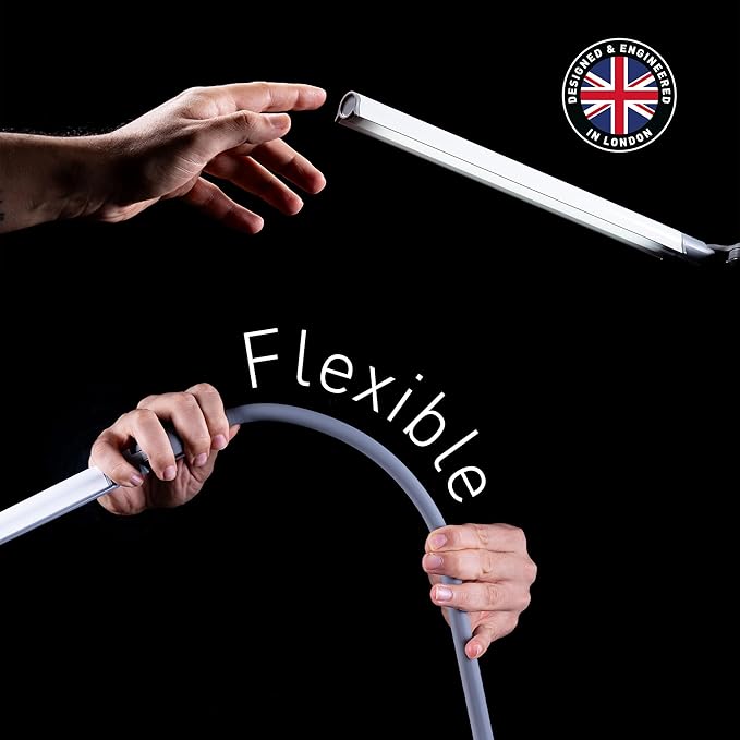 Daylight Company Uno Pro lamp, Standing Lamp for Living Room, Bedroom, Salon, Office, Touch Control, Flexible Arm, Sleek Design, Multipurpose - LeafyLoom