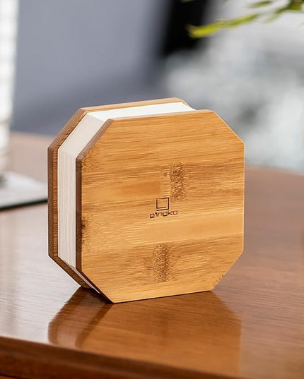Gingko Natural Bamboo Wood Smart Accordion Lamp - LeafyLoom