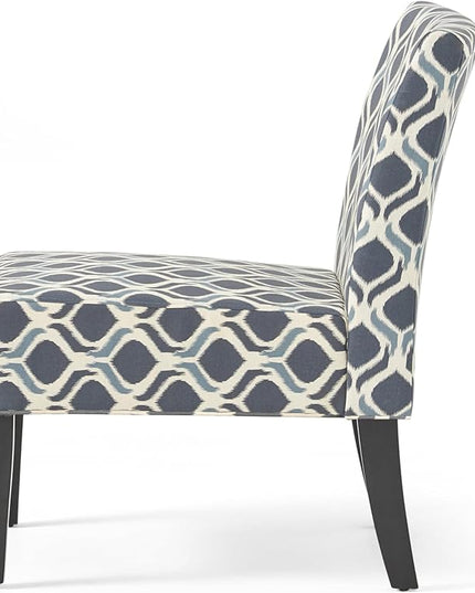 Christopher Knight Home Kassi Fabric Accent Chairs, 2-Pcs Set, Blue / Navy - LeafyLoom