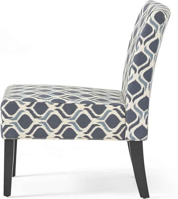 Christopher Knight Home Kassi Fabric Dining Chair, Blue / Navy - LeafyLoom