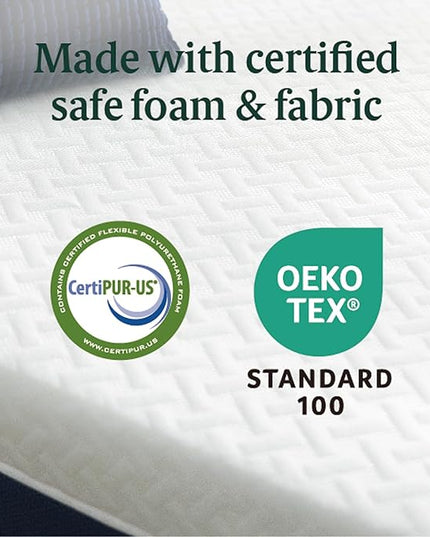 ZINUS 10 Inch Cooling Comfort Hybrid Mattress [New Version], King, Fiberglass Free, Medium Firm Feel, Motion Isolation, Certified Safe Foams & Fabric, Mattress in A Box - LeafyLoom