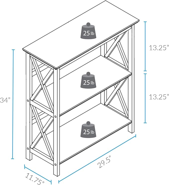 Casual Home Shelf Bookcase - LeafyLoom