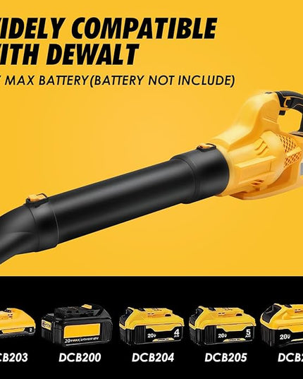 Leaf Blower Cordless for DEWALT 20V Max Battery (No Battery), Electric Leaf Blower Cordless with 5 Speed Modes, Battery Powered Leaf Blowers - LeafyLoom