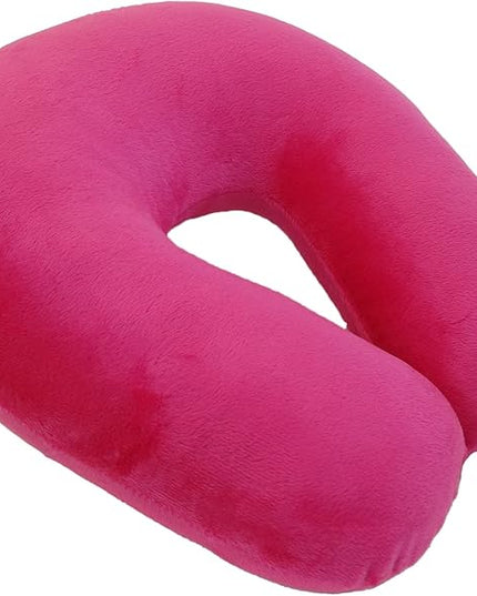 Neck Pillow Adult Cozy Soft Microfiber, Pink - LeafyLoom