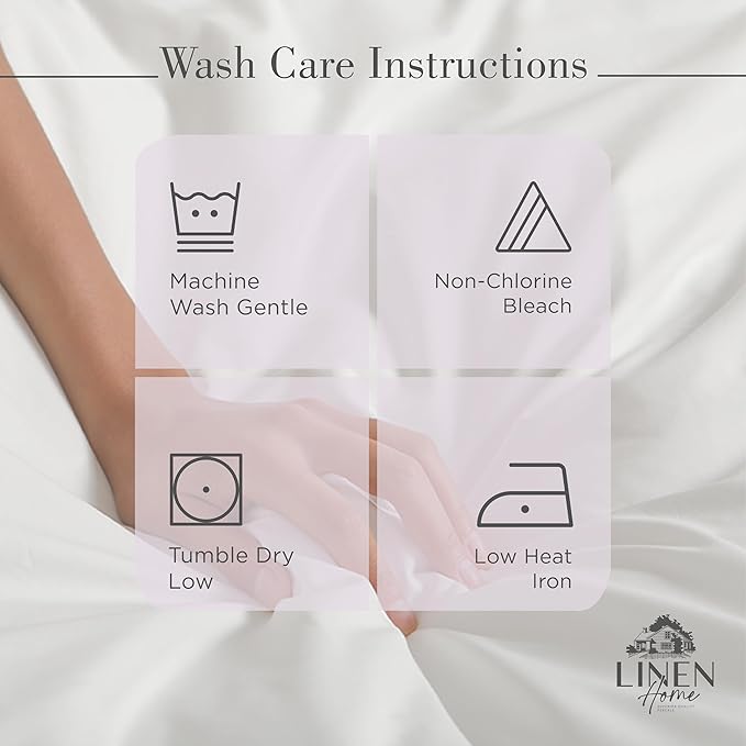 100% Cotton Percale Sheets California King Size, Iris Lilac, Deep Pocket, 4 Pieces Sheet Set - 1 Flat, 1 Deep Pocket Fitted Sheet and 2 Pillowcases, Crisp Cool and Strong Bed Linen - LeafyLoom