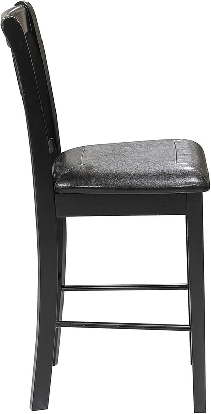 Lexicon Skyway 5-Piece Counter Height Dining Set, Black - LeafyLoom