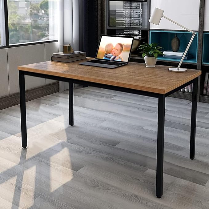 Computer Desk 24x55 Inch for Home Office - Simple and Sturdy, Perfect Notebook Writing Desk, Study Table, Dining Table Workstation - Ideal for Office and Home Office Use - LeafyLoom