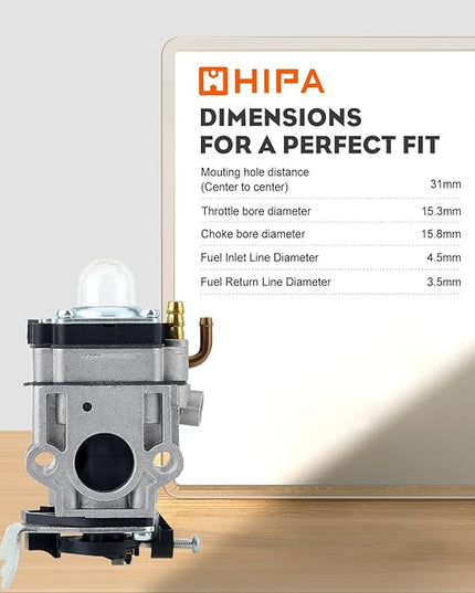 Hipa PB-755ST Carburetor for Echo PB755ST PB 755ST PB-755H PB-755T PB-755SH PB-651H PB-651T PB-751T PB-751H Shindaiwa EB633RT Backpack Blower Replace A021000812 WYK-192 WYK-192-1 - LeafyLoom