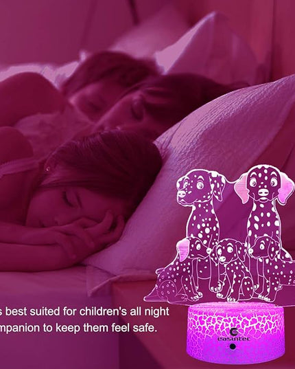 easuntec Dog Gifts for Women Dog Lamp with Remote & Smart Touch 7 Colors + 16 Colors Changing Dimmable Dog Gifts for Kids 3 4 5 6 7 8 9 Year Old Girl Gifts (5Dog 16WT) - LeafyLoom