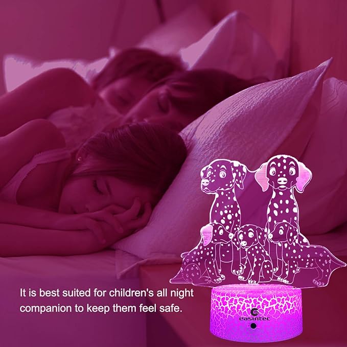 easuntec Dog Gifts for Women Dog Lamp with Remote & Smart Touch 7 Colors + 16 Colors Changing Dimmable Dog Gifts for Kids 3 4 5 6 7 8 9 Year Old Girl Gifts (5Dog 16WT) - LeafyLoom