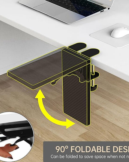 Computer Armrest Desk Computer Armrest Support Adjustable Computer Desk Armrest Support Ergonomic Rotating for Table Desk Chair Desk - LeafyLoom