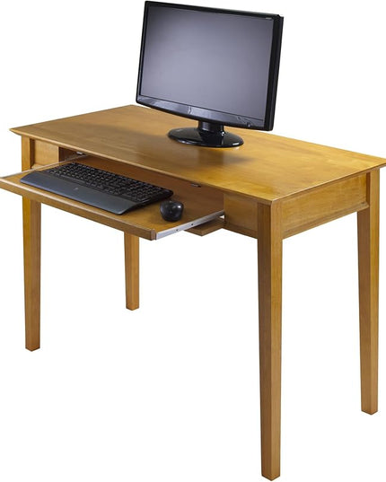 Winsome Wood Studio Home Office, Honey - LeafyLoom