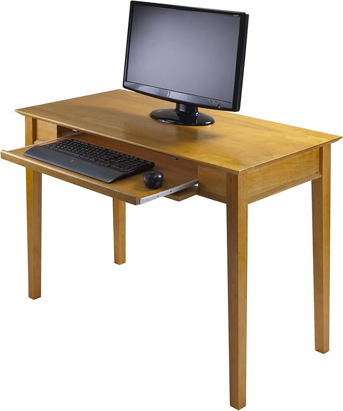 Winsome Wood Studio Home Office, Honey - LeafyLoom