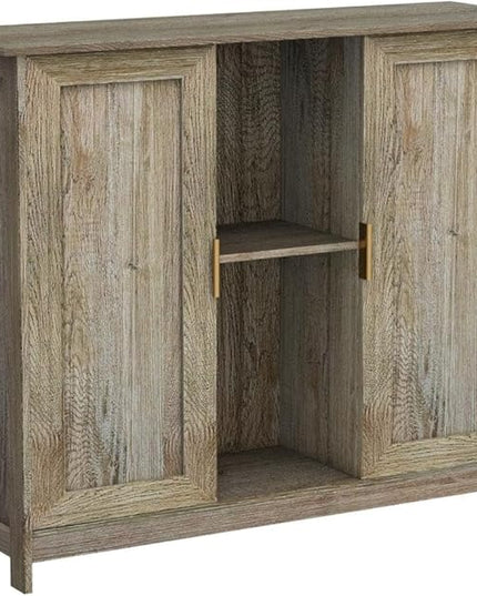 TaoHFE Farmhouse Buffet Cabinet,Farmhouse Credenza Cabinet,Farmhouse Sideboard Storage Cabinet,Coffee Bar Cabinet Buffet Table Thin Cabinet for Narrow Spaces Entry Cabinet Hallway Cabinet Dining Room - LeafyLoom