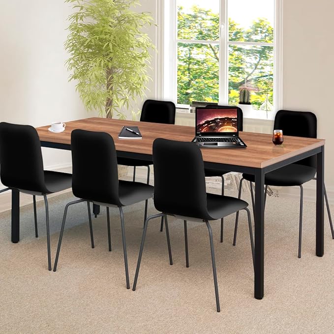 BIBOC Large Computer Desk Modern Simple Style Table 36X72 inches Office Desk Sturdy Writing Workstation Office Desk Writing for Home Office Desk Workstation Wide Metal Sturdy Frame - LeafyLoom