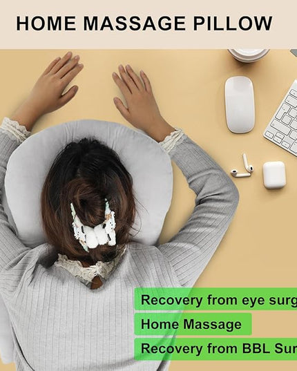 Breathe Easy Face Down Pillow, Height Adjustable Face Down Pillow for Sleeping, Face Down Pillow After Eye Surgery, Prone Pillow, Retinal Vitrectomy Recovery Equipment, Home Massage Pillow - LeafyLoom