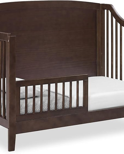 Delta Children Campbell 6-in-1 Convertible Crib - Greenguard Gold Certified, Walnut Espresso - LeafyLoom