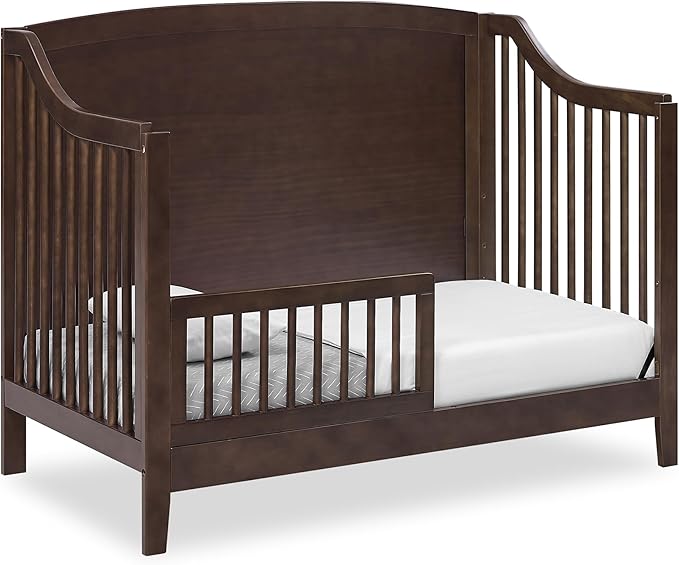 Delta Children Campbell 6-in-1 Convertible Crib - Greenguard Gold Certified, Walnut Espresso - LeafyLoom
