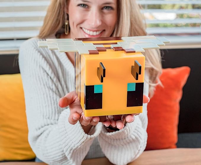 Minecraft Yellow Bee Figural Mood Light | 5 Inches Tall - LeafyLoom