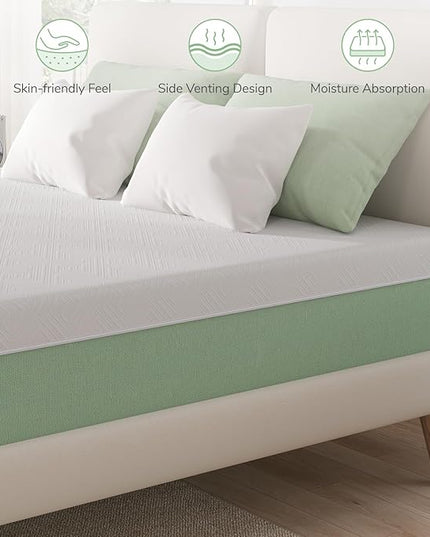 Novilla Mattress XL Twin Size,12 Inch Gel Memory Foam Mattress in a Box for Cool Night & Motion Isolation,Medium Firm Feel Bed Mattress,Bliss - LeafyLoom