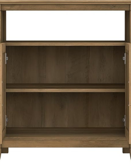 Bush KWV160RCP-03 Key West Tall TV Stand, Reclaimed Pine, Screens up to 65-Inch - LeafyLoom