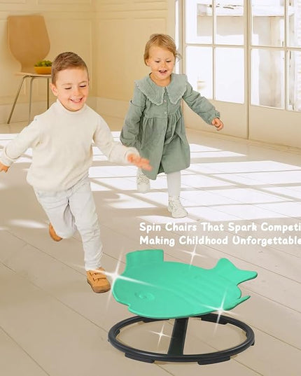 Autism Sensory Products Sit and Spin Spinning Activity Toy for Toddlers, Sensory Spinning Seat for Kids, Autism Kids Swivel Chair Training Body Coordination - LeafyLoom