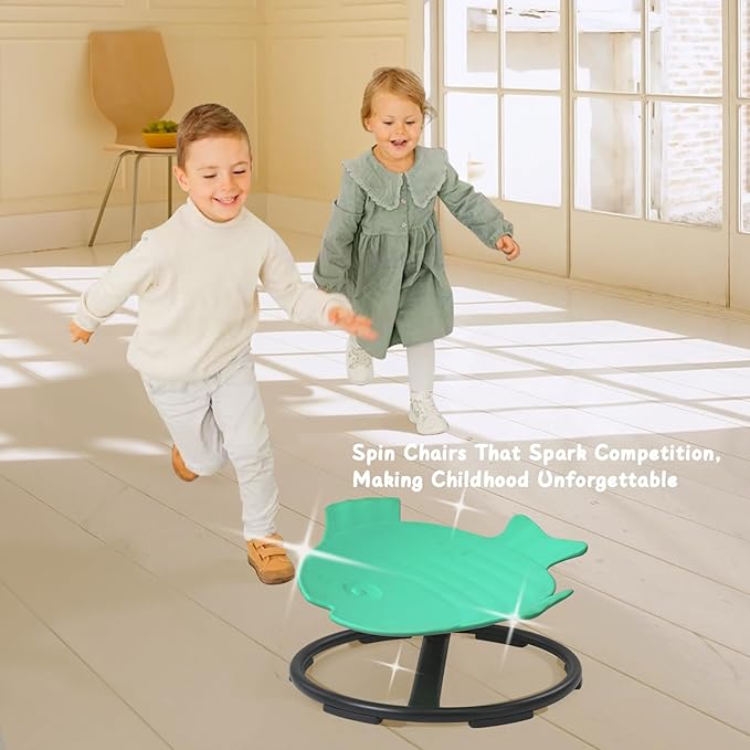 Autism Sensory Products Sit and Spin Spinning Activity Toy for Toddlers, Sensory Spinning Seat for Kids, Autism Kids Swivel Chair Training Body Coordination - LeafyLoom