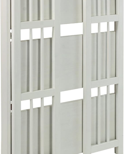 Casual Home 3-Shelf 27.5" Wide Folding Stackable Bookcase, White (New) - LeafyLoom
