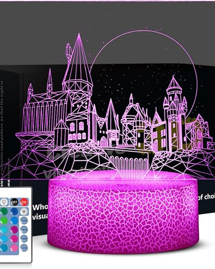 Christmas Gifts,3D Night Light for Kids,with Remote Touch Kids Bedside Lamp,16 Color Changing Decor Lamp,Christmas and Birthday Party Supplies for Boys/Girls - LeafyLoom