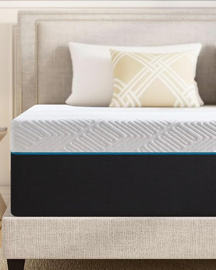 Firm Queen Size Mattress,12-Inch Queen Foam Mattress in Box,Edges Support for Sleep Supportive,60" X 80" X 12" - LeafyLoom