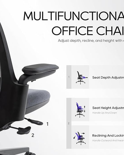 COLAMY 3084, Black & Grey - LeafyLoom