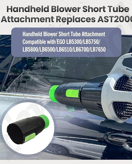 AST2000 Handheld Blower Short Tube Attachment for EGO LB5300/LB5750/LB5800/LB6500/LB6510/LB6700/LB7650, Compatible with Tapered Nozzle AN7650R and Spread Nozzle AN7650S- 7.5-inch Length - LeafyLoom