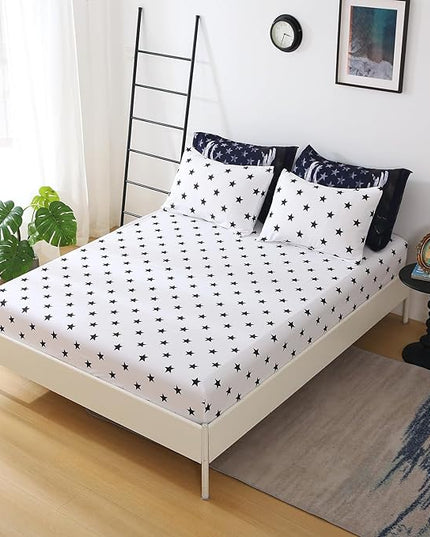 Boys Camo Deer Bedding Set Full Size 7 Piece Bed in A Bag Camouflage American Flag Comforter Set for Kids Teens Men Super Soft All Season - LeafyLoom