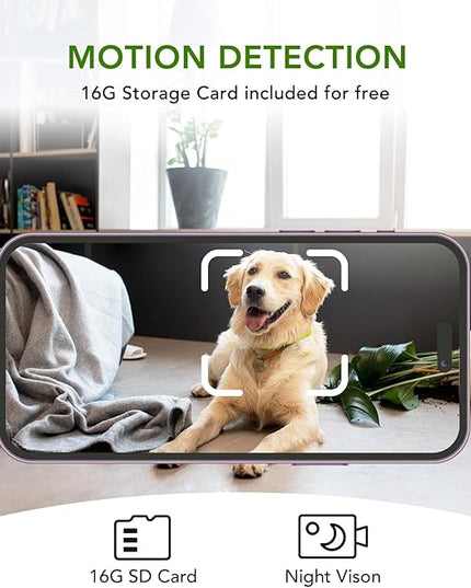 Pet Monitoring Camera Dog Treat Dispenser [New 2023 Pro] Two-Way Audio HD WiFi Dog Camera with 130° View, Remote Tossing App Compatible with Android/iOS, Night Vision, Wall Mounted CENGCEN