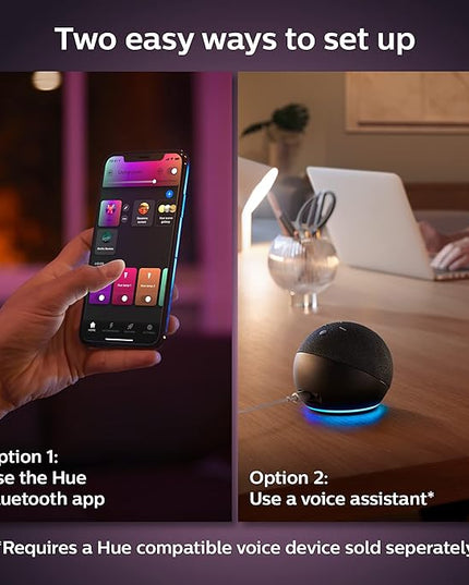 Philips Hue Smart 40W B39 Candle-Shaped LED Bulb - White and Color Ambiance Color-Changing Light - 1 Pack - 450LM - E12 - Control with Hue App - Works with Alexa, Google Assistant and Apple Homekit PhilipsHue