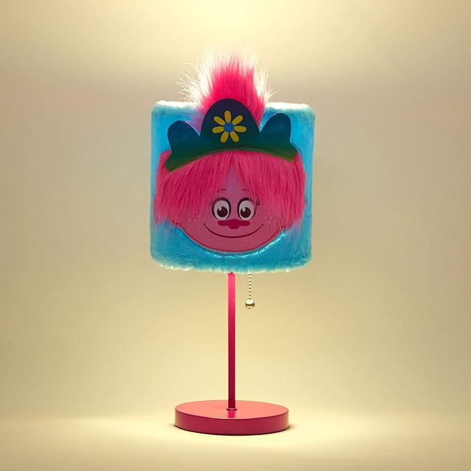 Idea Nuova Trolls Plush Shade Table Lamp - LeafyLoom