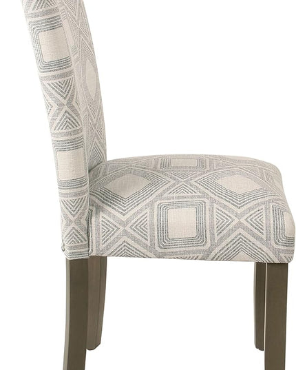 HomePop Classic Parsons Dining Chairs, Pack of 2, Charcoal - LeafyLoom