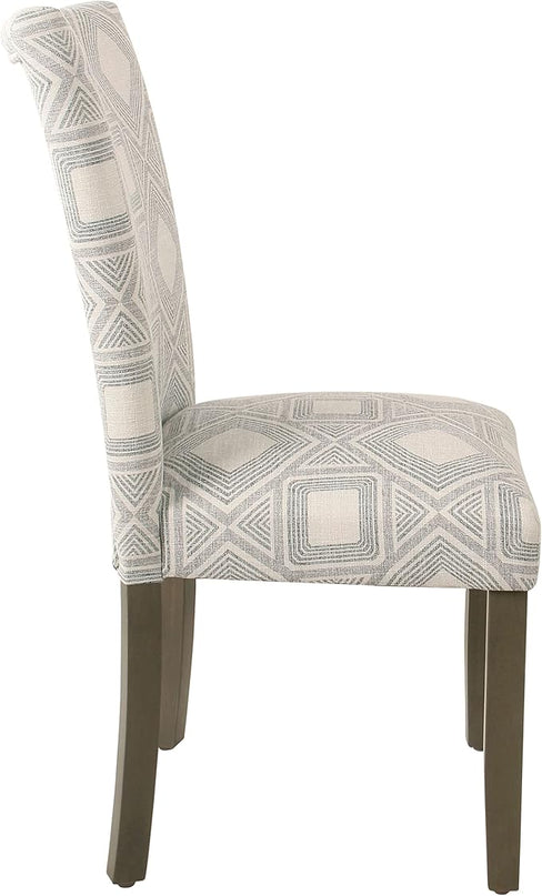 HomePop Classic Parsons Dining Chairs, Pack of 2, Charcoal - LeafyLoom