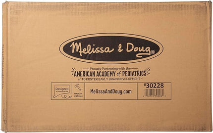 Melissa & Doug Wooden Toy Chest - White Furniture for Playroom - Kids Toy Box, Wooden Storage Organizer, Children's Furniture - LeafyLoom