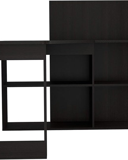 NicBex Kimberly-DW-00008-LWJ Home Office Desks, 47.2"x51.7"x43.3", Black - LeafyLoom