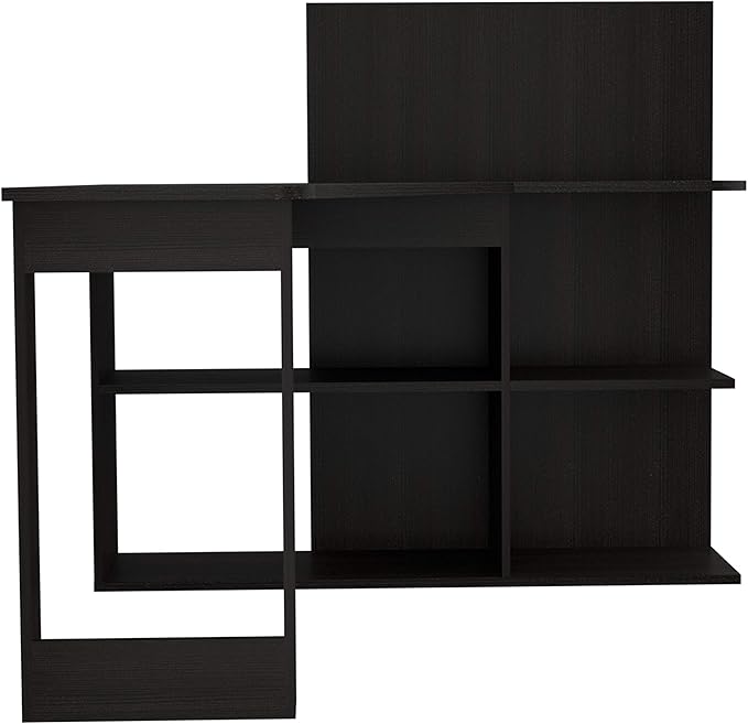 NicBex Kimberly-DW-00008-LWJ Home Office Desks, 47.2"x51.7"x43.3", Black - LeafyLoom