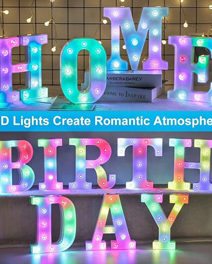Decorative Led Light Up Number, Light Up Number Sign for Night Light Wedding Birthday Party Christmas Home Bar Decoration Number-(Number 4) - LeafyLoom